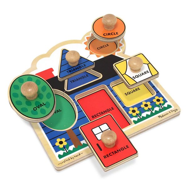Продукт Melissa and Doug Геометрични форми - Дървен пъзел - 0 - BG Hlapeta